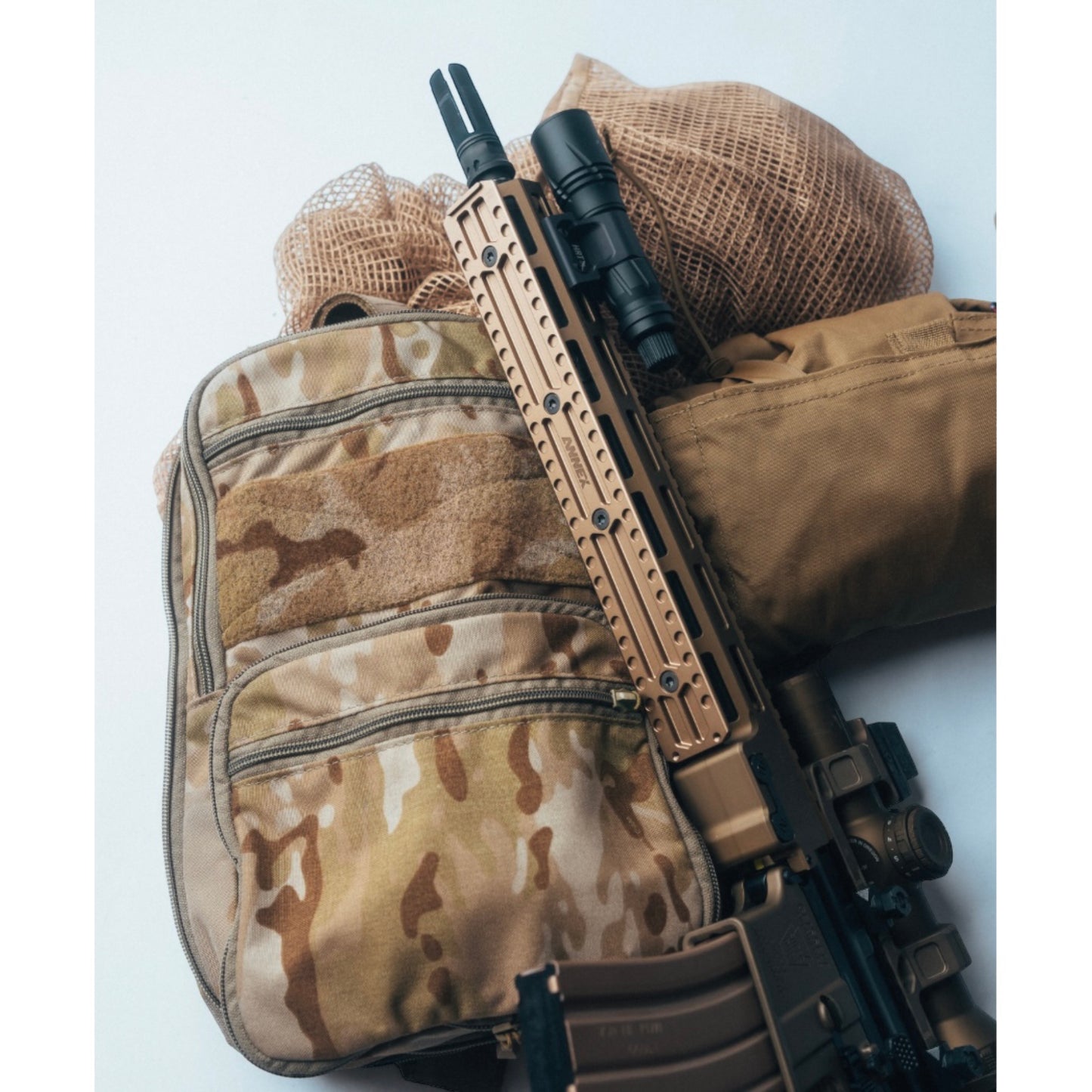 Ultralight ARCA Swiss Rail for MLok Rails - R-Lock - TAN - XL 11.25"