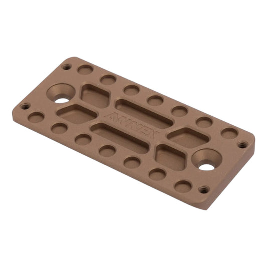 Ultralight ARCA Swiss Rail for MLok Rails - R-LOCK - TAN - SHORT