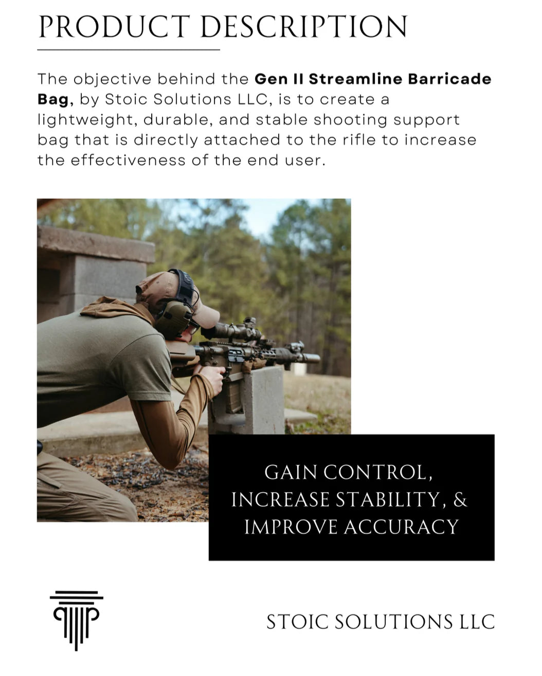 Gen II - Streamline Barricade Bag