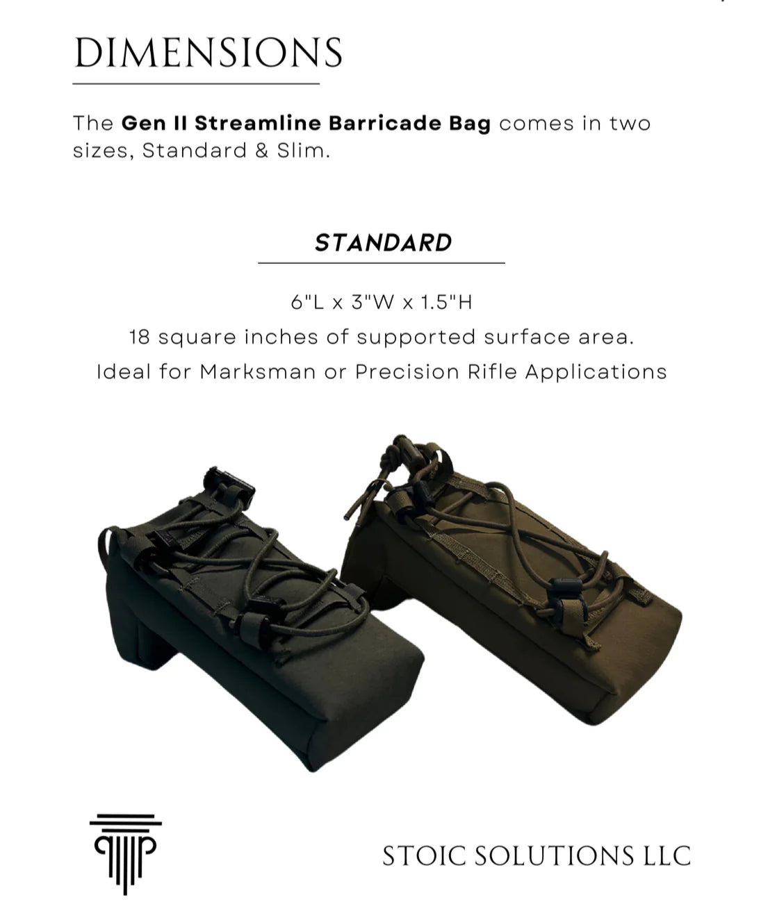 Gen II - Streamline Barricade Bag