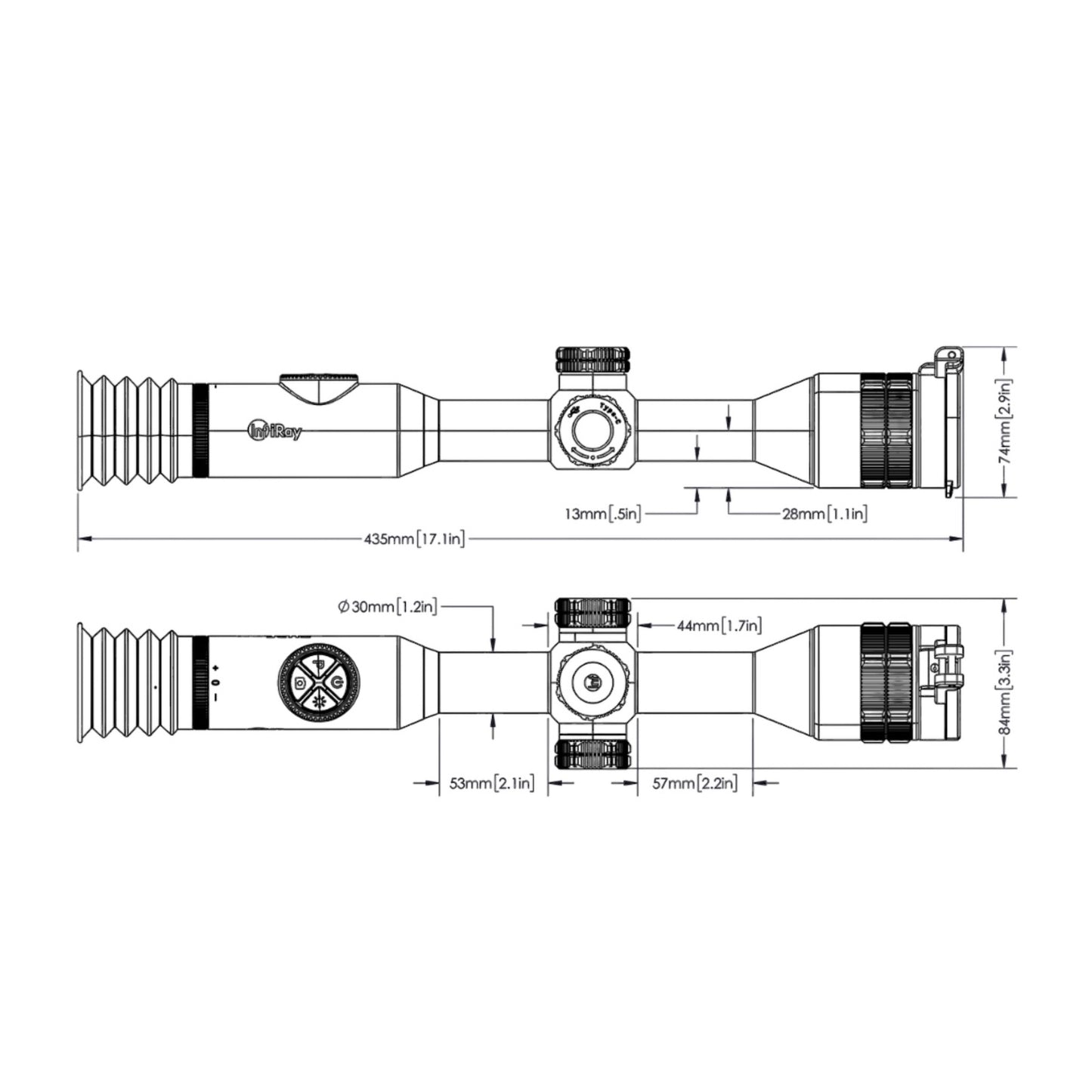 BOLT TL35 V2 Thermal Weapon Sight 384x288 35mm