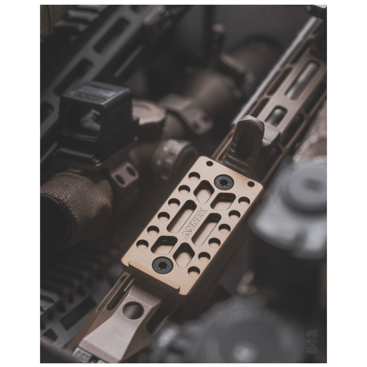 Ultralight ARCA Swiss Rail for MLok Rails - R-LOCK - TAN - SHORT – Zero ...